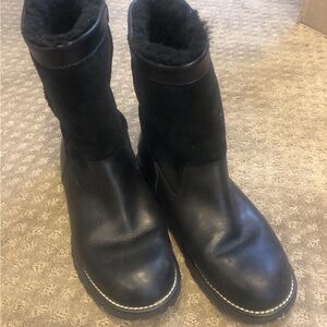 UGG Black Boots with Plush Lining